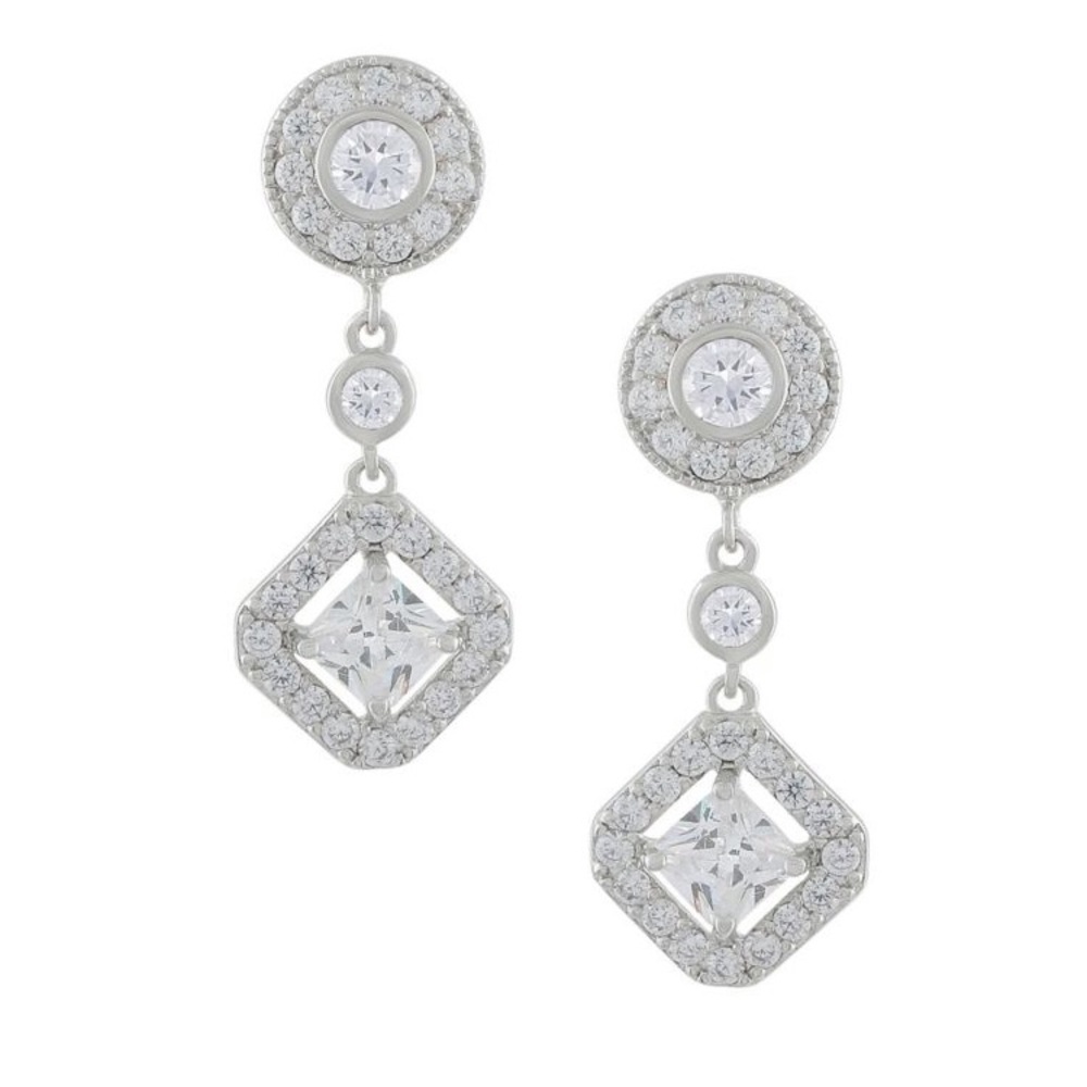 JanKuo crystal drop earrings